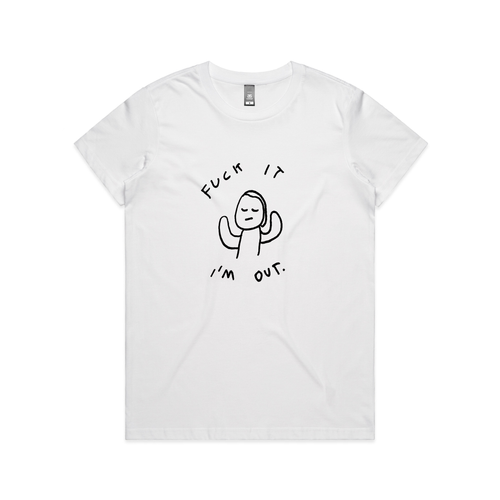 I'm Out Tee by Lonely Kids Club. All clothing from our T-shirts to our shorts and hoodies are ethically made, and printed packed and shipped from Sydney.