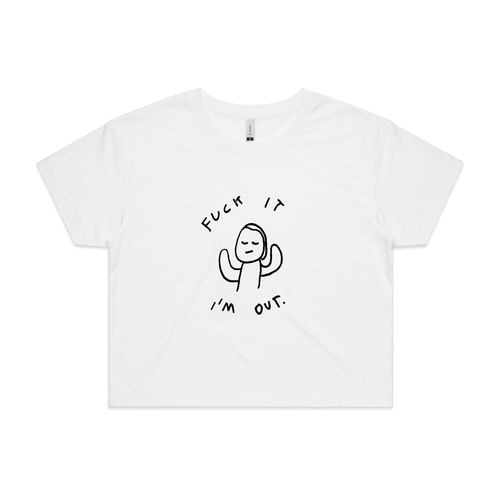 I'm Out Tee by Lonely Kids Club. All clothing from our T-shirts to our shorts and hoodies are ethically made, and printed packed and shipped from Sydney.