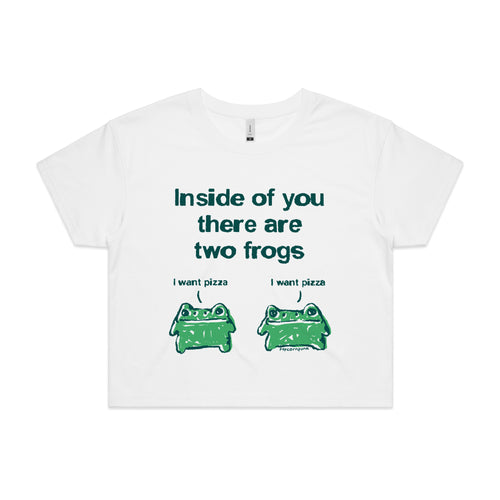 Inside Frogs Tee by Lonely Kids Club. All clothing from our T-shirts to our shorts and hoodies are ethically made, and printed packed and shipped from Sydney.