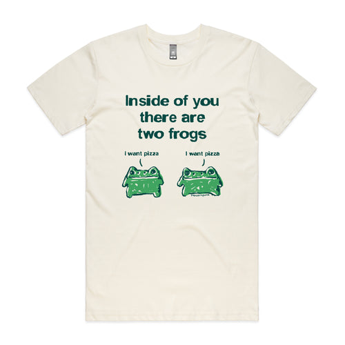 Inside Frogs Tee by Lonely Kids Club. All clothing from our T-shirts to our shorts and hoodies are ethically made, and printed packed and shipped from Sydney.