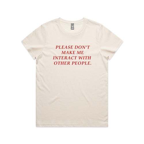 Interact Tee by Lonely Kids Club. All clothing from our T-shirts to our shorts and hoodies are ethically made, and printed packed and shipped from Sydney.