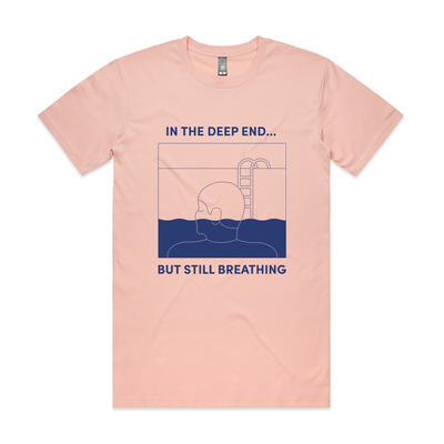 In The Deep End Tee by Lonely Kids Club. All clothing from our T-shirts to our shorts and hoodies are ethically made, and printed packed and shipped from Sydney.