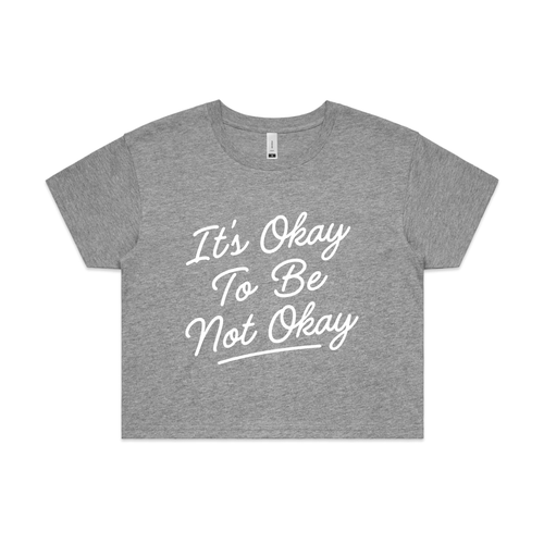 It's Okay To Be Not Okay Tee by Lonely Kids Club. All clothing from our T-shirts to our shorts and hoodies are ethically made, and printed packed and shipped from Sydney.