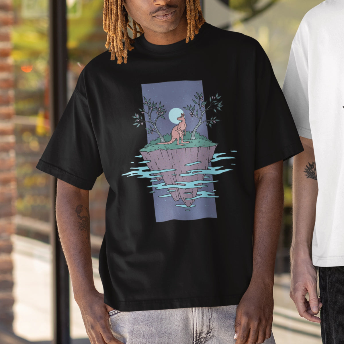 Space Kangaroo Tee | Lonely Kids Club Australia