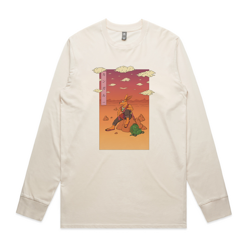 Kangaroo Wanderer Tee by Lonely Kids Club. All clothing from our T-shirts to our shorts and hoodies are ethically made, and printed packed and shipped from Sydney.