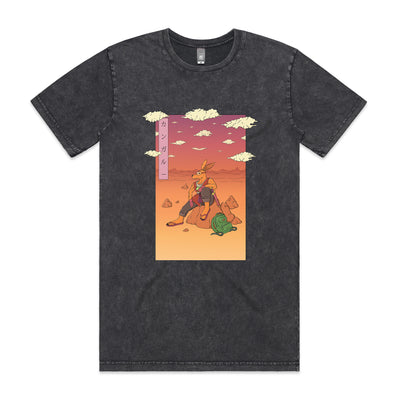 Kangaroo Wanderer Tee by Lonely Kids Club. All clothing from our T-shirts to our shorts and hoodies are ethically made, and printed packed and shipped from Sydney.