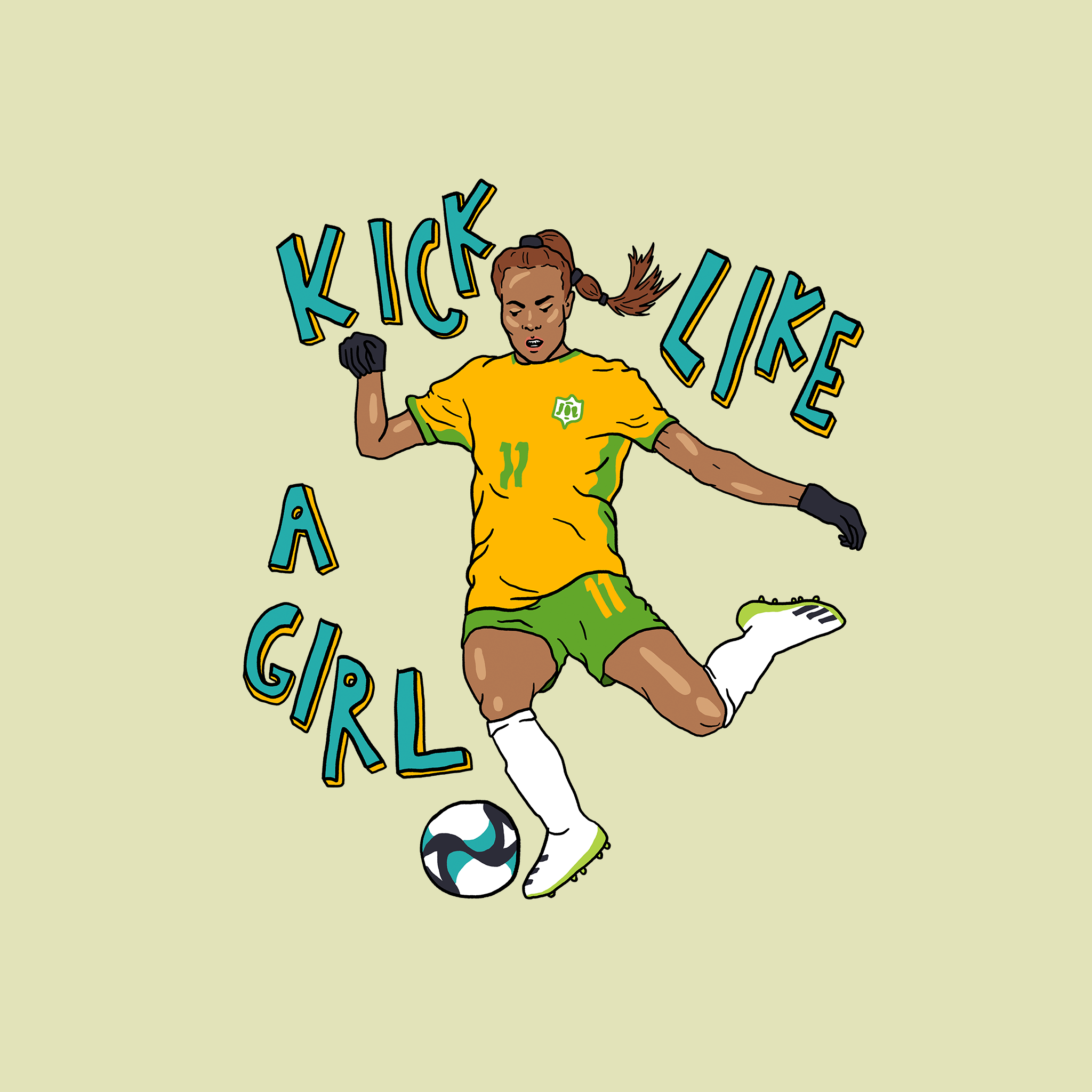 Kick Like A Girl Tee