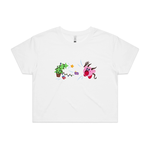 Kirby Krampus Tee by Lonely Kids Club. All clothing from our T-shirts to our shorts and hoodies are ethically made, and printed packed and shipped from Sydney.