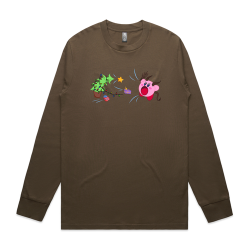 Kirby Krampus Tee by Lonely Kids Club. All clothing from our T-shirts to our shorts and hoodies are ethically made, and printed packed and shipped from Sydney.