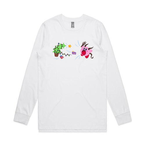 Kirby Krampus Tee by Lonely Kids Club. All clothing from our T-shirts to our shorts and hoodies are ethically made, and printed packed and shipped from Sydney.