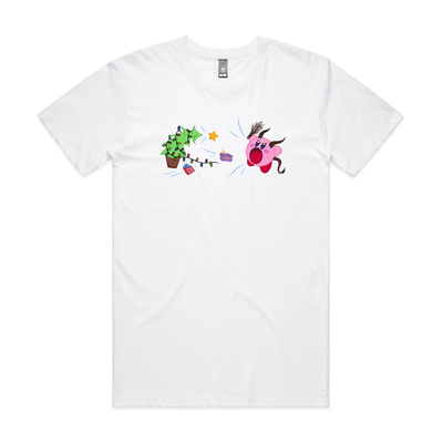 Kirby Krampus Tee by Lonely Kids Club. All clothing from our T-shirts to our shorts and hoodies are ethically made, and printed packed and shipped from Sydney.