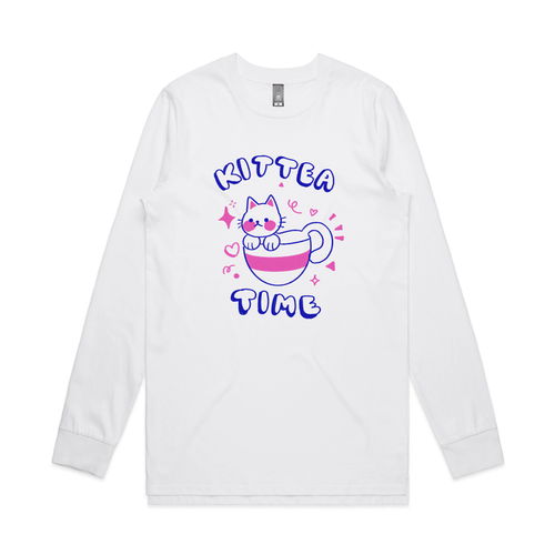 Kittea Time Tee by Lonely Kids Club. All clothing from our T-shirts to our shorts and hoodies are ethically made, and printed packed and shipped from Sydney.