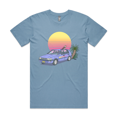 Kookaburra Corolla Tee by Lonely Kids Club. All clothing from our T-shirts to our shorts and hoodies are ethically made, and printed packed and shipped from Sydney.