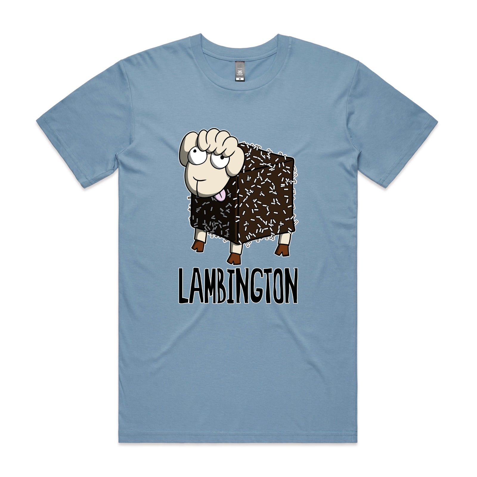 Carolina Blue unisex t-shirt with Lambington graphic by Lonely Kids Club