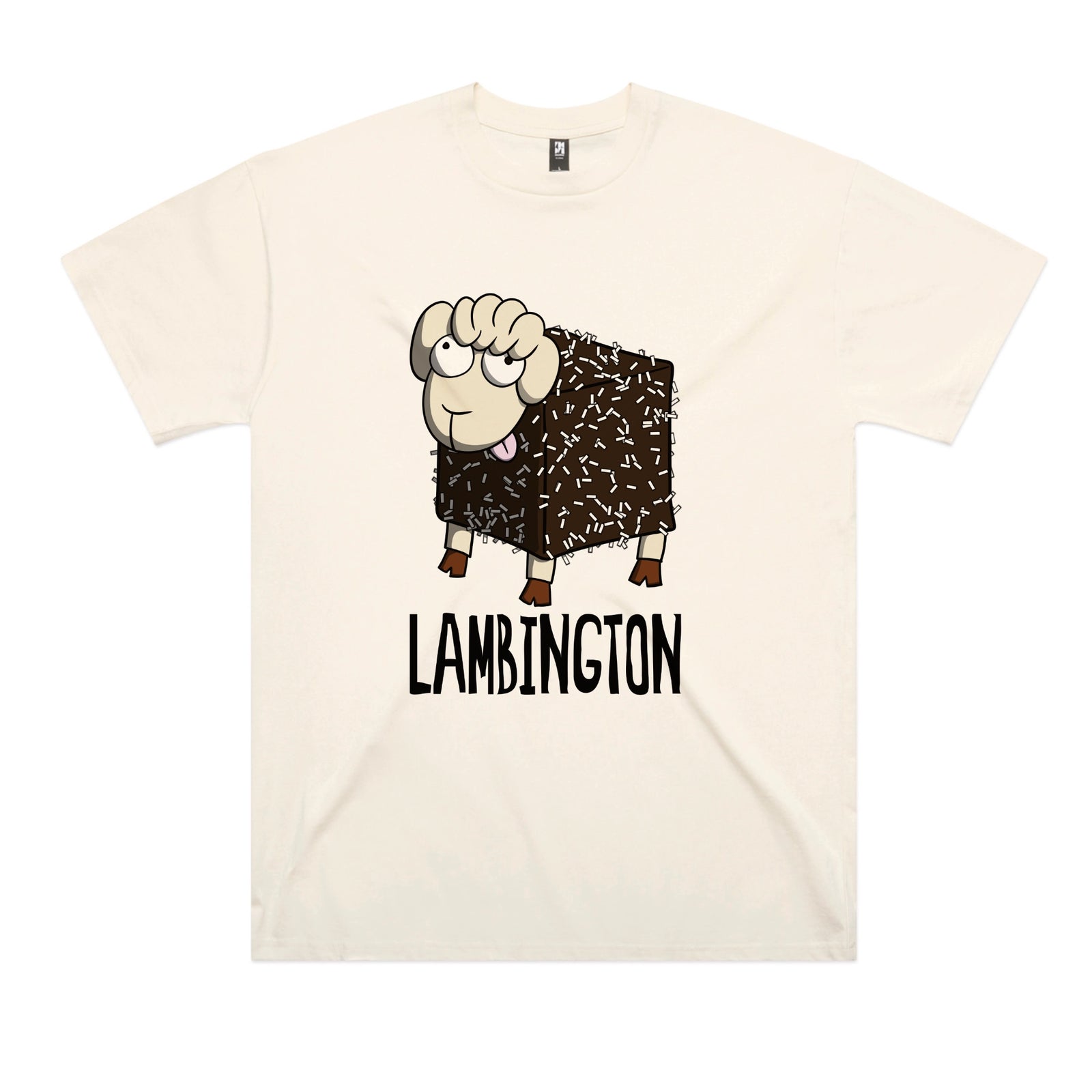 Ecru oversized t-shirt with Lambington graphic by Lonely Kids Club