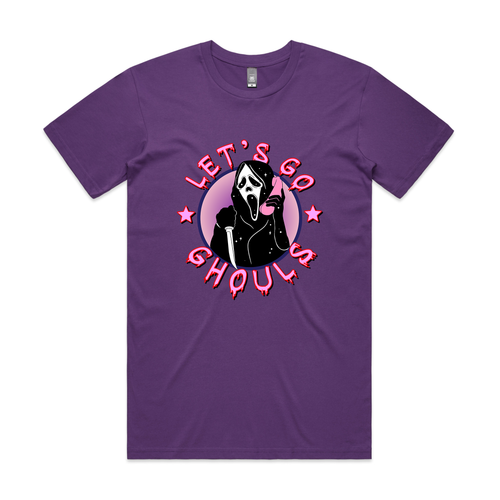 Let's Go Ghouls Tee by Lonely Kids Club. All clothing from our T-shirts to our shorts and hoodies are ethically made, and printed packed and shipped from Sydney.