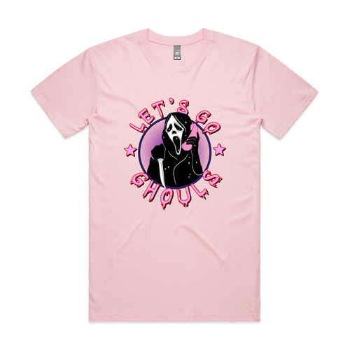 Let's Go Ghouls Tee by Lonely Kids Club. All clothing from our T-shirts to our shorts and hoodies are ethically made, and printed packed and shipped from Sydney.