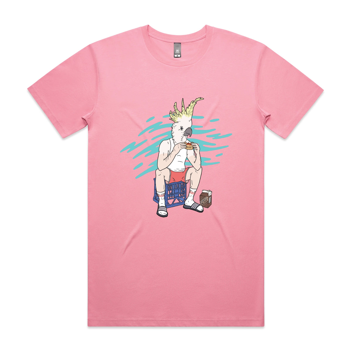 Bubblegum unisex t-shirt with This Is Living graphic by Lonely Kids Club
