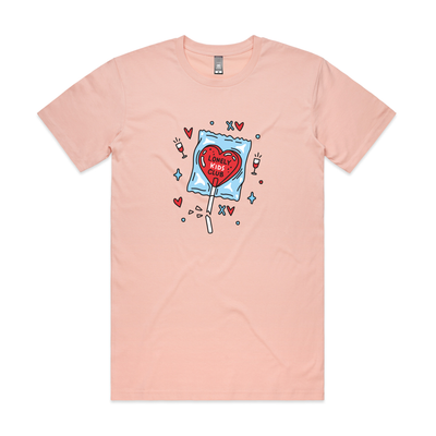 Lollypop Tee by Lonely Kids Club. All clothing from our T-shirts to our shorts and hoodies are ethically made, and printed packed and shipped from Sydney.