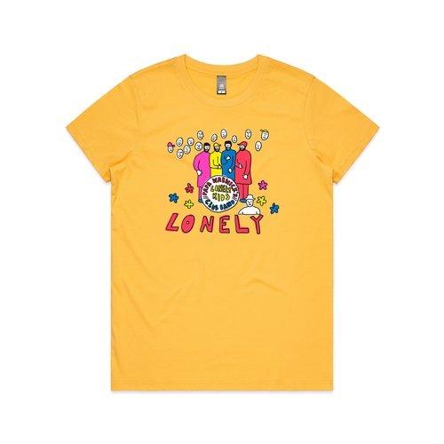 Lonely Kids Club Band Tee by Lonely Kids Club. All clothing from our T-shirts to our shorts and hoodies are ethically made, and printed packed and shipped from Sydney.