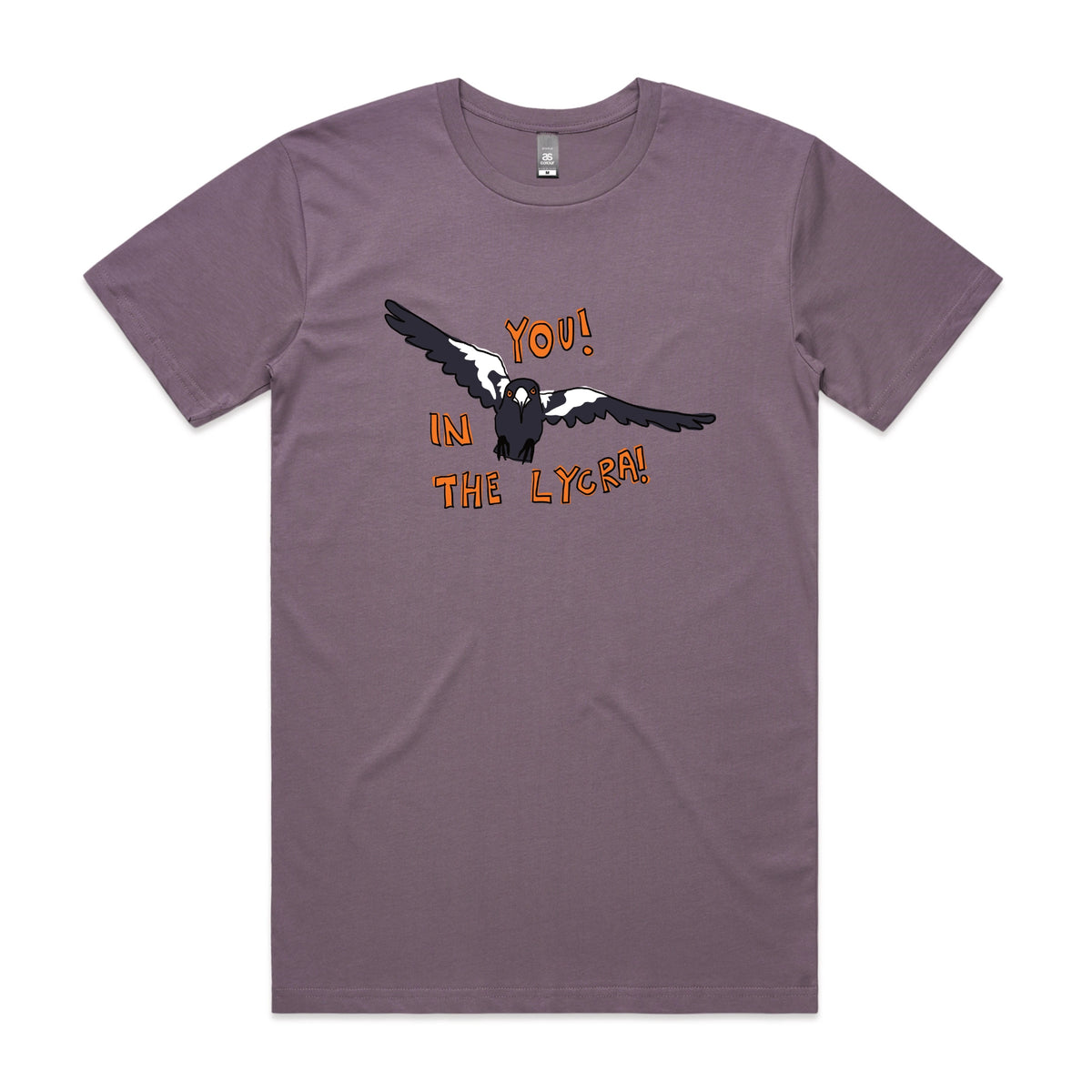 Mauve unisex t-shirt with In The Lycra graphic by Lonely Kids Club