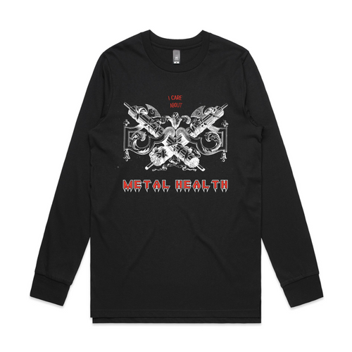 Metal Health Tee by Lonely Kids Club. All clothing from our T-shirts to our shorts and hoodies are ethically made, and printed packed and shipped from Sydney.