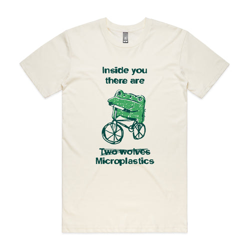 Inside Microplastics Tee by Lonely Kids Club. All clothing from our T-shirts to our shorts and hoodies are ethically made, and printed packed and shipped from Sydney.