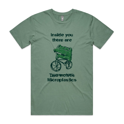 Inside Microplastics Tee by Lonely Kids Club. All clothing from our T-shirts to our shorts and hoodies are ethically made, and printed packed and shipped from Sydney.