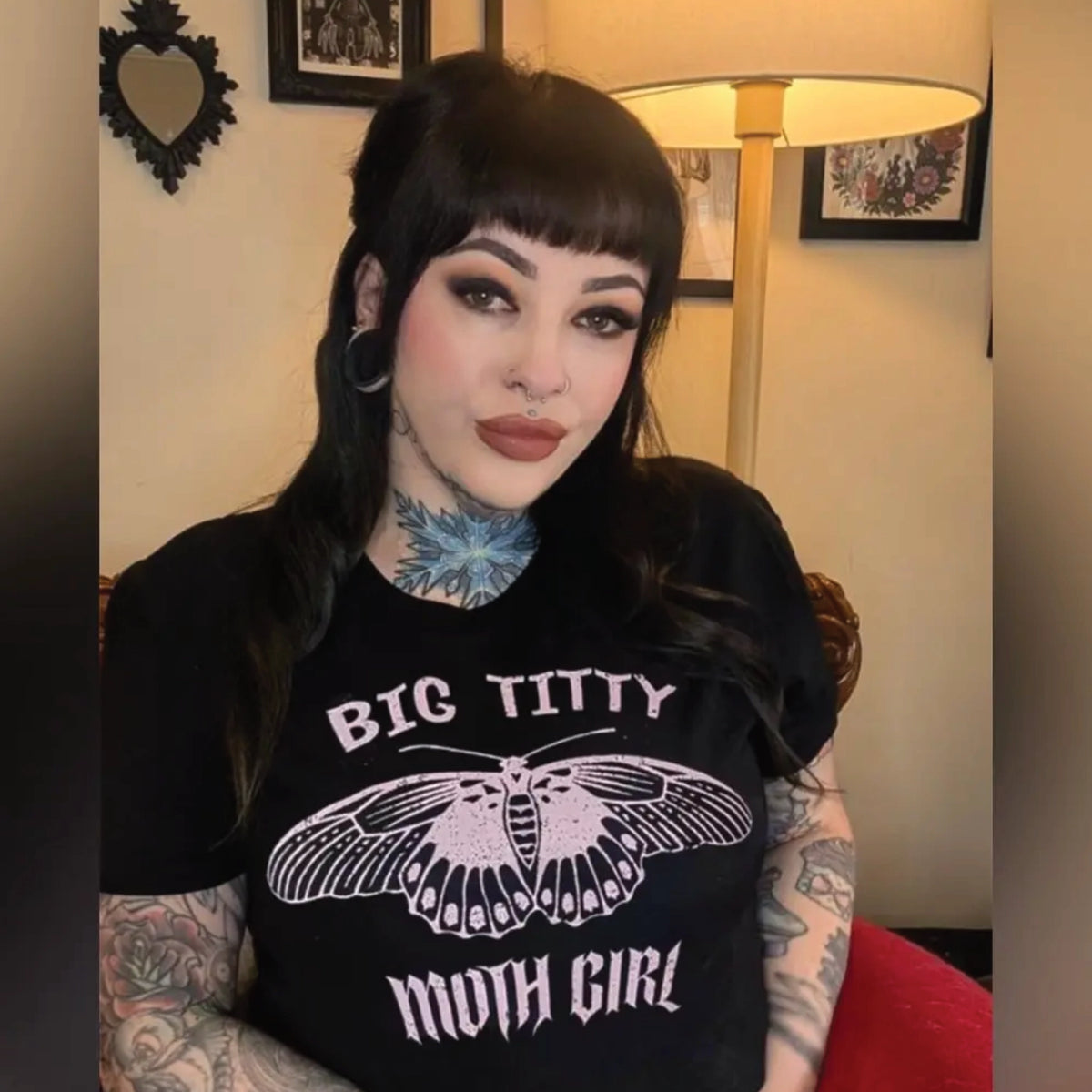Big Titty Moth Girl Tee | Lonely Kids Club Australia