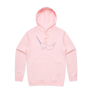 Narwhal Hoodie by Lonely Kids Club. All clothing from our T-shirts to our shorts and hoodies are ethically made, and printed packed and shipped from Sydney.