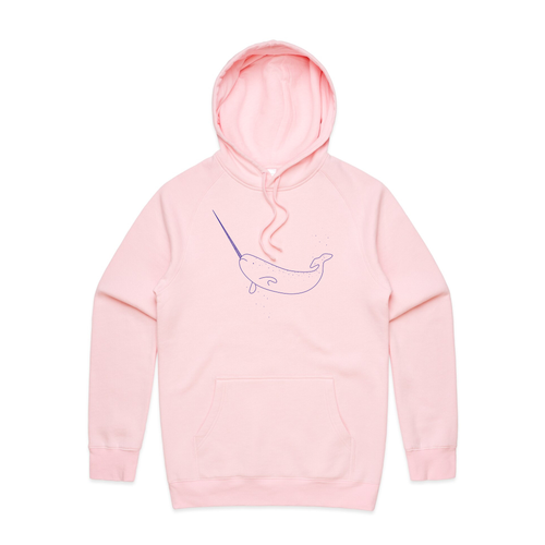 Narwhal Hoodie by Lonely Kids Club. All clothing from our T-shirts to our shorts and hoodies are ethically made, and printed packed and shipped from Sydney.