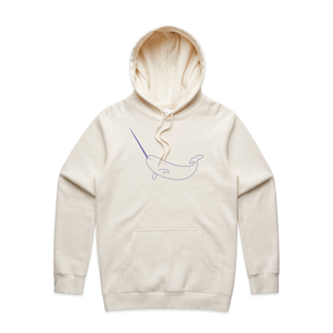 Narwhal Hoodie by Lonely Kids Club. All clothing from our T-shirts to our shorts and hoodies are ethically made, and printed packed and shipped from Sydney.