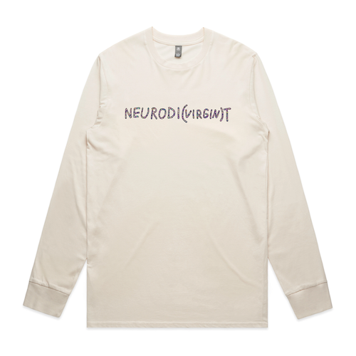 Neurodi(virgin)t Tee by Lonely Kids Club. All clothing from our T-shirts to our shorts and hoodies are ethically made, and printed packed and shipped from Sydney.