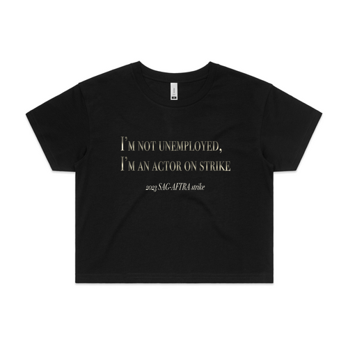 Actor On Strike Tee by Lonely Kids Club. All clothing from our T-shirts to our shorts and hoodies are ethically made, and printed packed and shipped from Sydney.