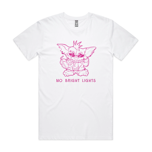 No Bright Lights Tee by Lonely Kids Club. All clothing from our T-shirts to our shorts and hoodies are ethically made, and printed packed and shipped from Sydney.