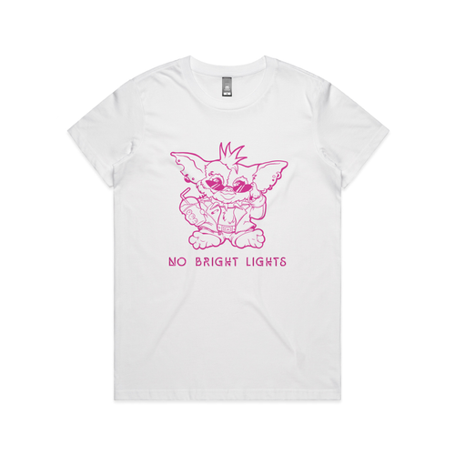 No Bright Lights Tee by Lonely Kids Club. All clothing from our T-shirts to our shorts and hoodies are ethically made, and printed packed and shipped from Sydney.
