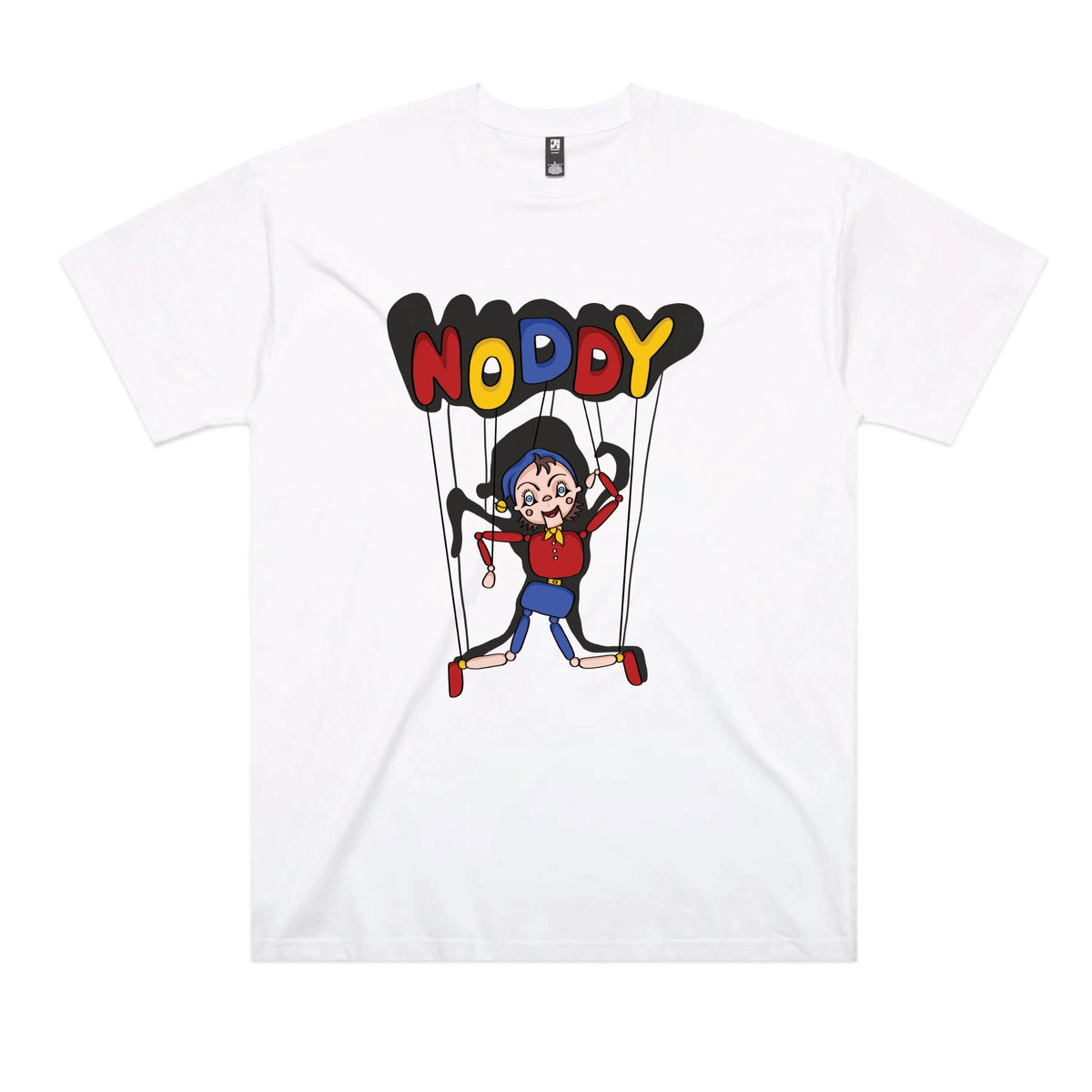 White oversized t-shirt with Noddy graphic by Lonely Kids Club