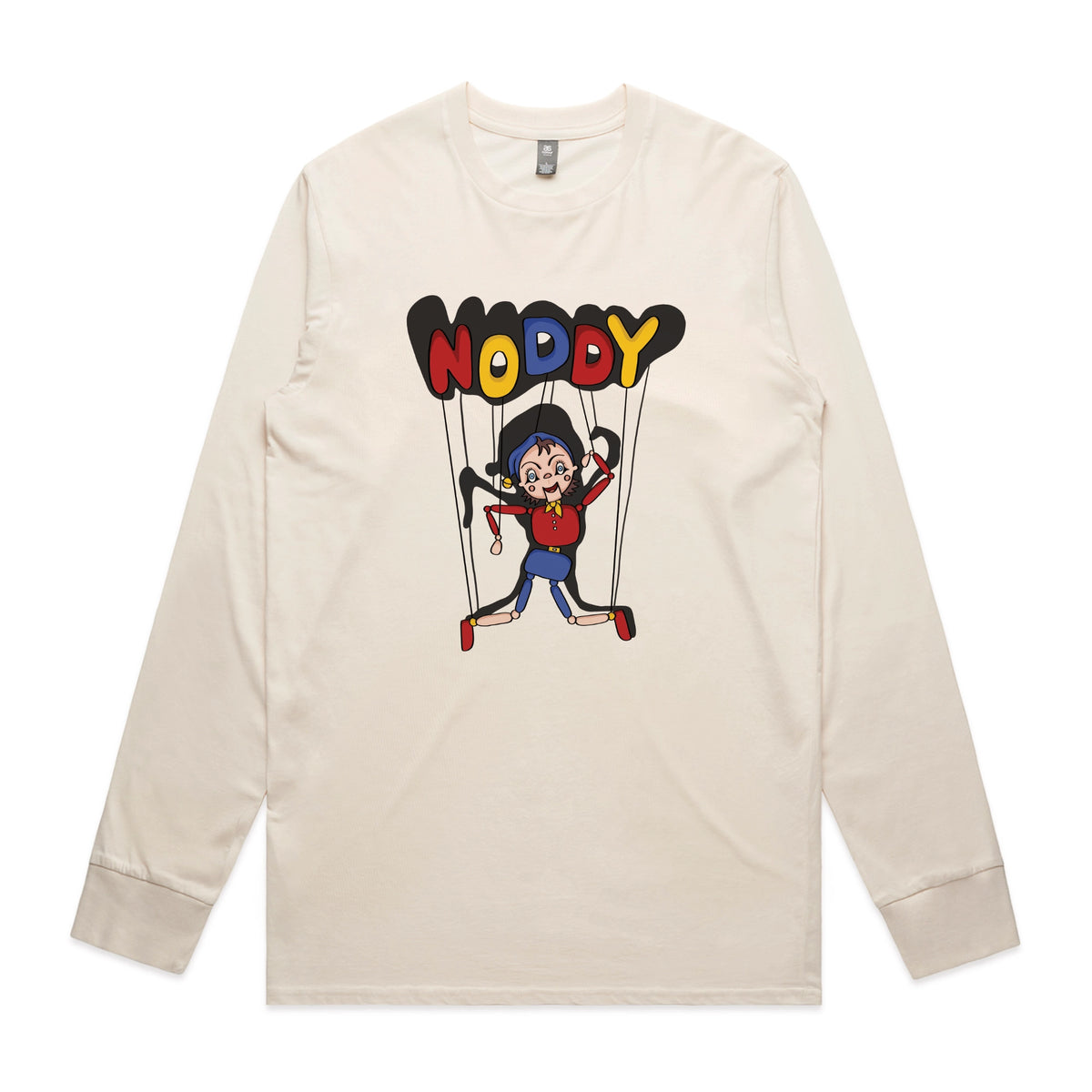 Ecru long sleeve t-shirt with Noddy graphic by Lonely Kids Club