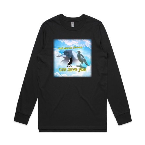 Not Even Jesus Tee by Lonely Kids Club. All clothing from our T-shirts to our shorts and hoodies are ethically made, and printed packed and shipped from Sydney.