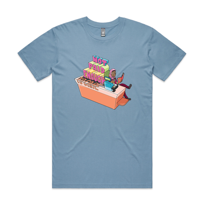 Not Paid Enough Tee by Lonely Kids Club. All clothing from our T-shirts to our shorts and hoodies are ethically made, and printed packed and shipped from Sydney.