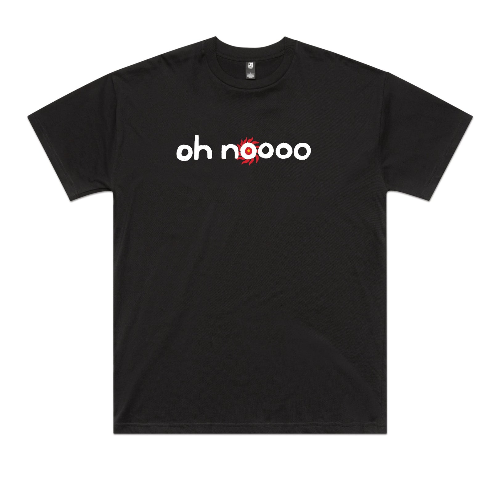 Black oversized t-shirt with Oh Noooo graphic by Lonely Kids Club