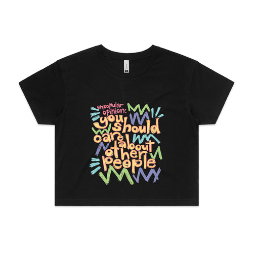 Unpopular Opinion Tee by Lonely Kids Club. All clothing from our T-shirts to our shorts and hoodies are ethically made, and printed packed and shipped from Sydney.