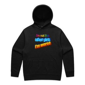Other Girls Hoodie by Lonely Kids Club. All clothing from our T-shirts to our shorts and hoodies are ethically made, and printed packed and shipped from Sydney.