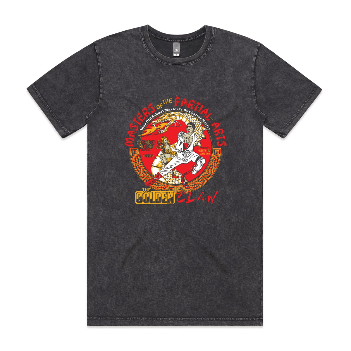 Acid Wash unisex t-shirt with Masters Of The Partial Arts graphic by Lonely Kids Club