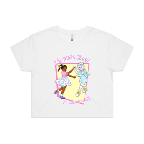 Let's Party Tee by Lonely Kids Club. All clothing from our T-shirts to our shorts and hoodies are ethically made, and printed packed and shipped from Sydney.