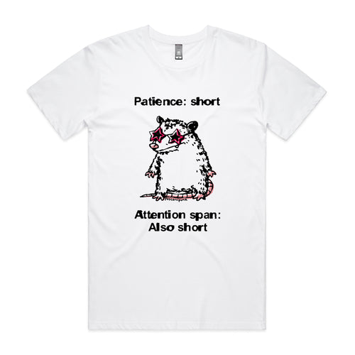 Patience Short Tee by Lonely Kids Club. All clothing from our T-shirts to our shorts and hoodies are ethically made, and printed packed and shipped from Sydney.