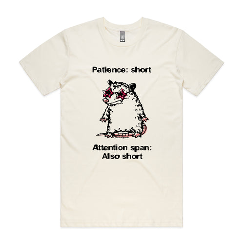 Patience Short Tee by Lonely Kids Club. All clothing from our T-shirts to our shorts and hoodies are ethically made, and printed packed and shipped from Sydney.