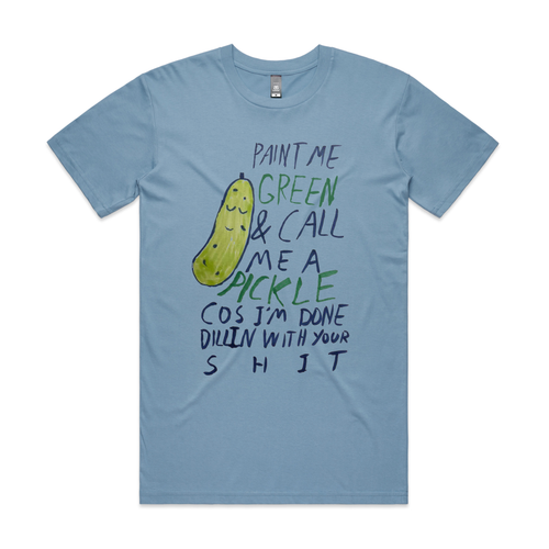 Pickle Tee by Lonely Kids Club. All clothing from our T-shirts to our shorts and hoodies are ethically made, and printed packed and shipped from Sydney.