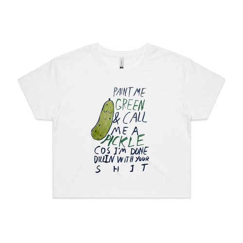 Pickle Tee by Lonely Kids Club. All clothing from our T-shirts to our shorts and hoodies are ethically made, and printed packed and shipped from Sydney.