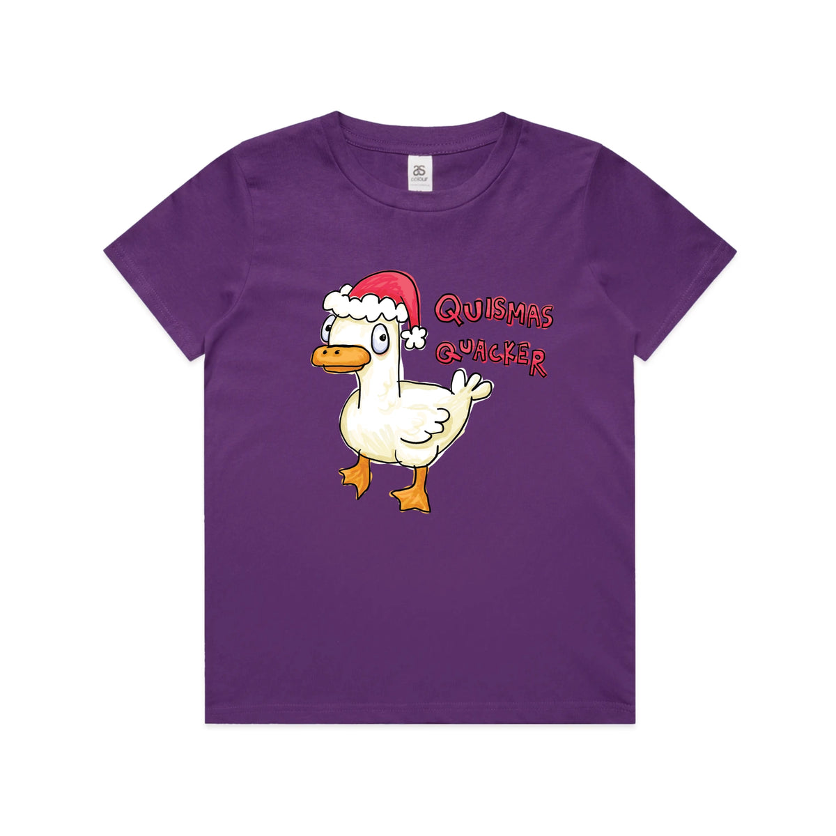 Quismas Quacker Kids t-shirt design, artwork by Claire Harrison for Lonely Kids Club